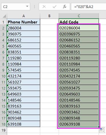 doc add area country code 3