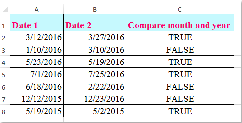 doc compare month year only 1