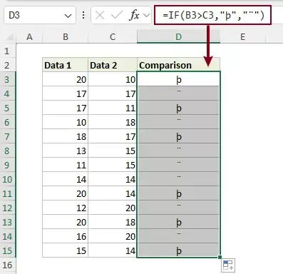replace the original formula