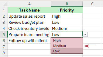 Quickly Create a Drop-Down List from Custom Lists in Excel