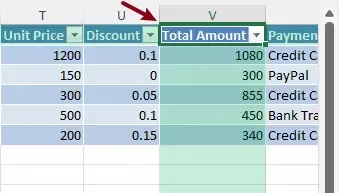 specified columns are found