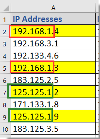 doc find patial duplicate 1