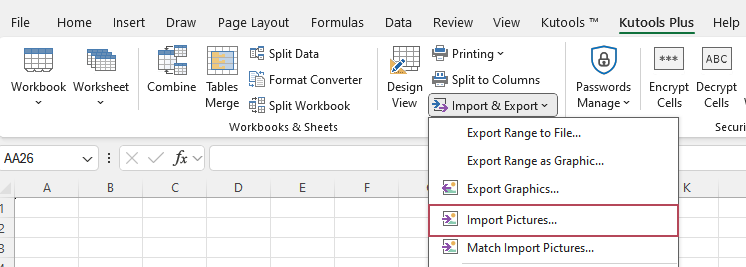 Open Import Pictures
