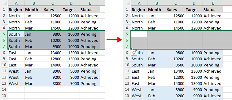 Multiple rows inserted in Excel