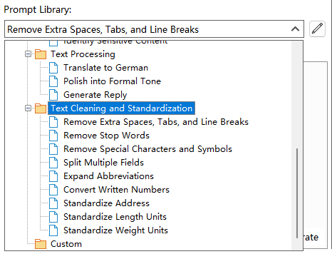 Cleaned text after removing extra spaces, tabs, and line breaks in Excel