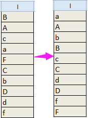 doc sort by case sensitive 2