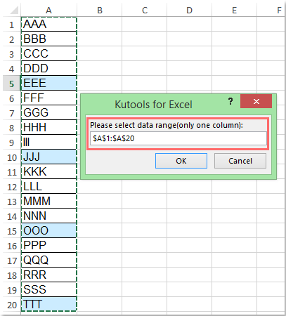 doc transpose every 5 rows 4