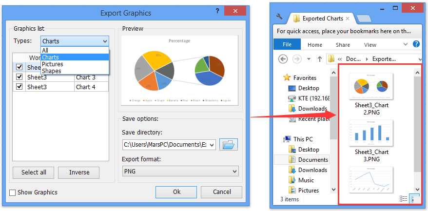 ad export chart pie of pie