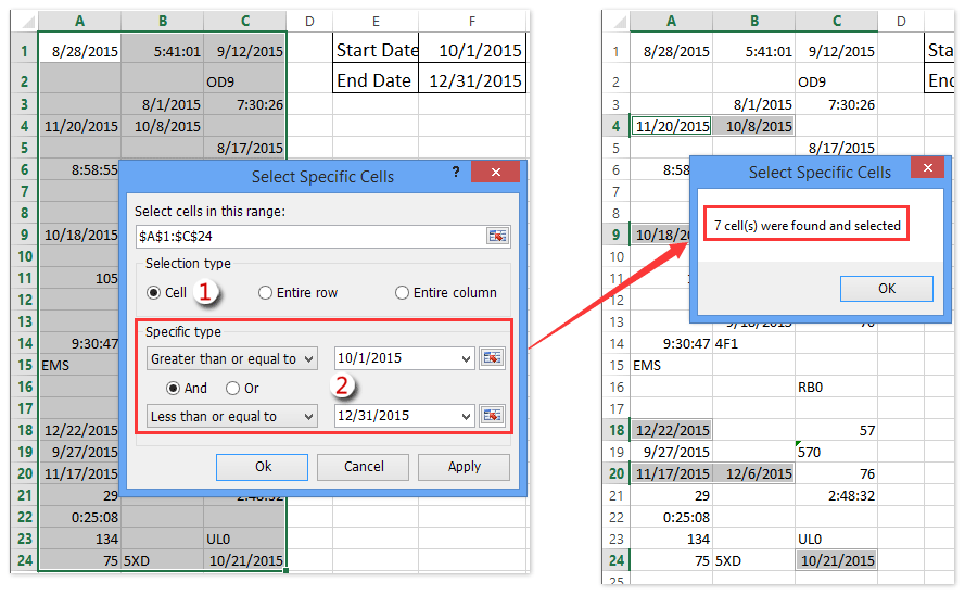 ad select date between two dates