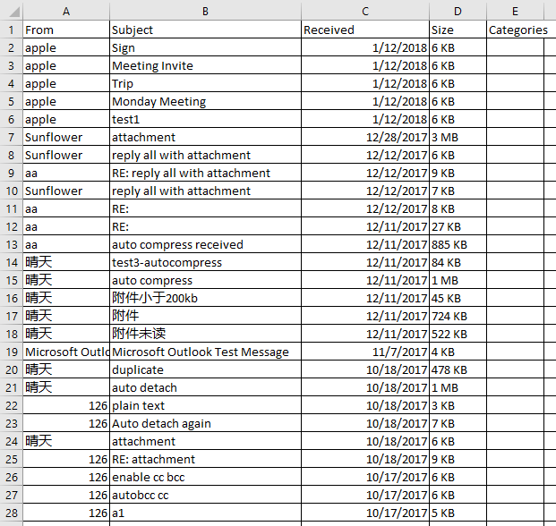 doc export emai in date range 3