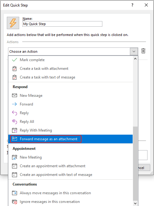 doc forward as attachment