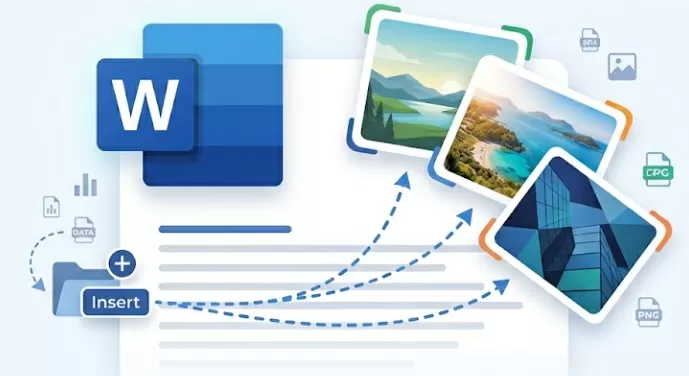 insert multiple images in word file