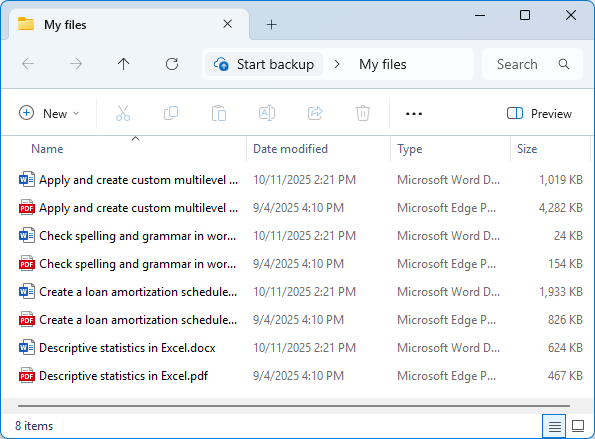 the pdf files are converted word documents