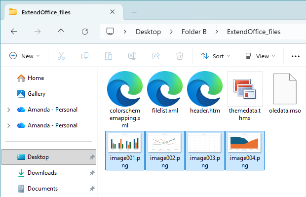 Folder containing exported chart images generated from a Word document