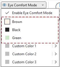 the three built-in themes