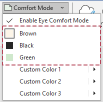 the three built-in themes
