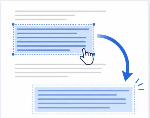 move content to another place