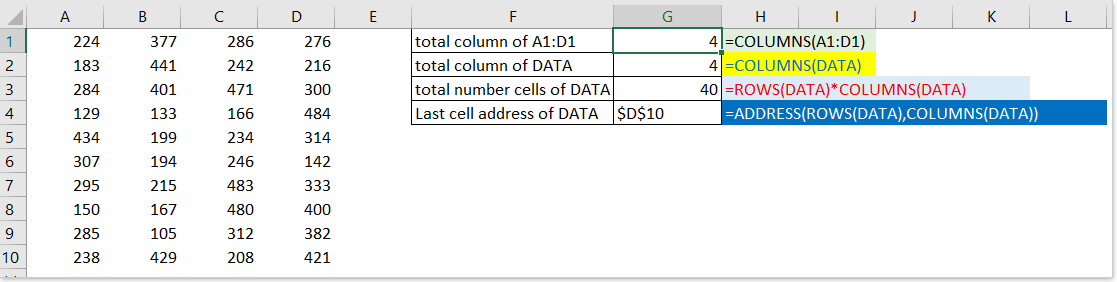 doc columns function 1