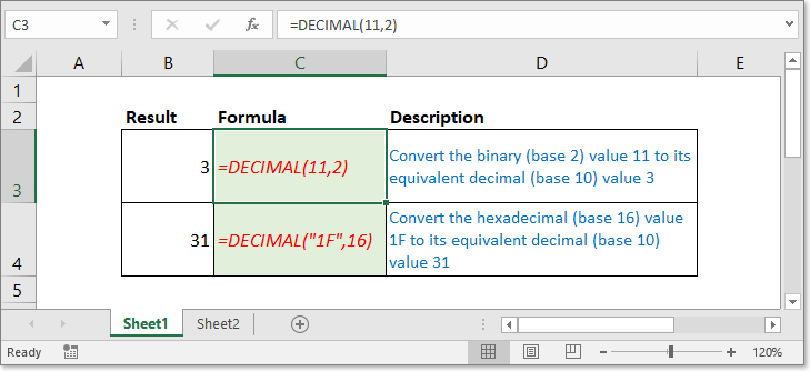 doc decimal function 1