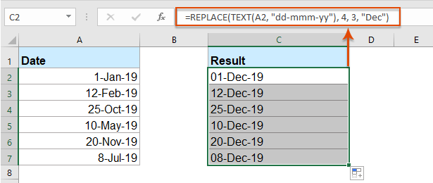 Excel REPLACE Function