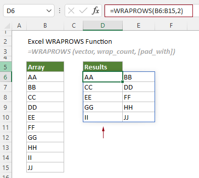 doc wraprows function 1