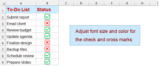 Adjustable Symbol Size & Color