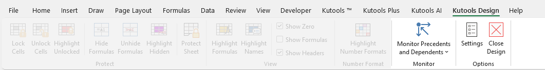 shot design monitor options group