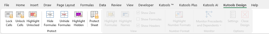 shot design tab protect group