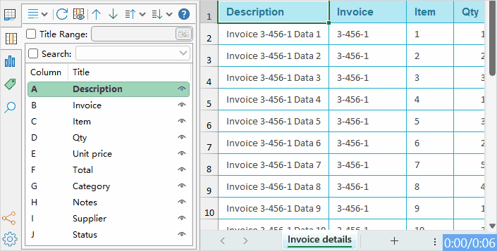 reorder column positions by dragging