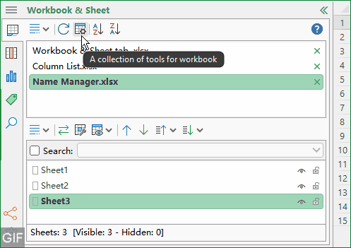 Sort open workbooks