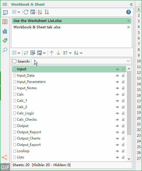 Toggle between the last two sheets