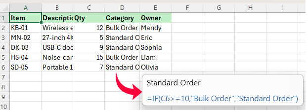 Hover View option on the Kutools tab on Excel Ribbon