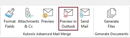 how to open the preview in outlook dialog box