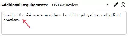 Additional requirement being edit for the current review