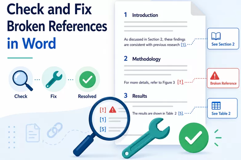 Check and Fix Broken References in Word