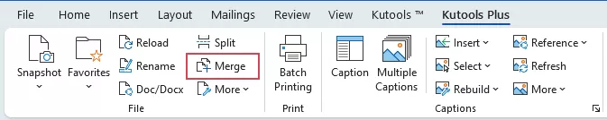 enable the merge feature