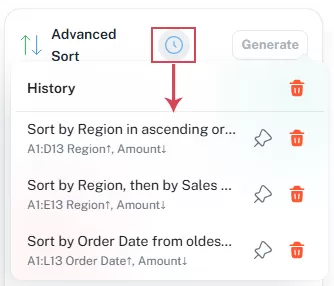 Reuse Previous Sort Rules