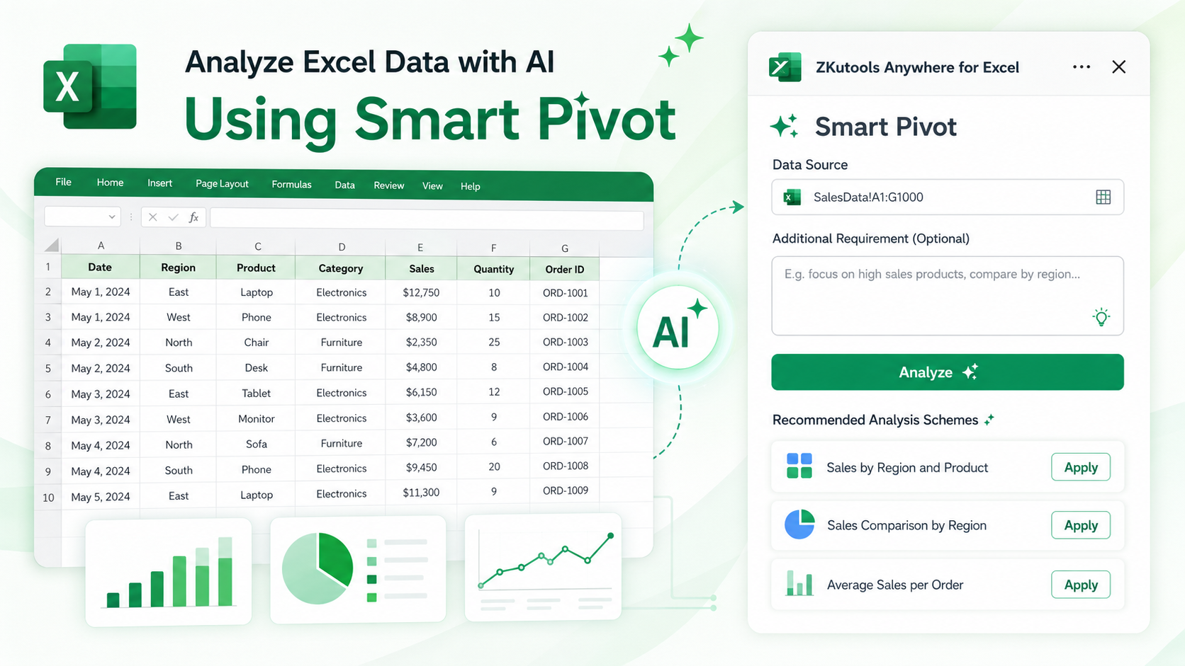 Analyze Excel Data with AI Using Smart Pivot