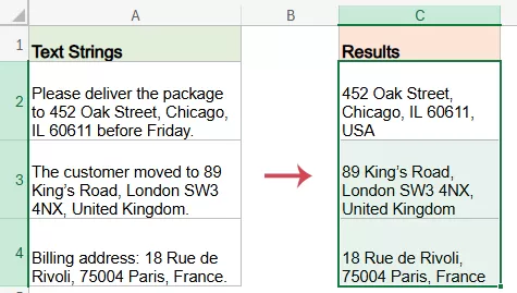 insert the results to worksheet