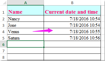 doc automatisk dato, når du indtaster data 1