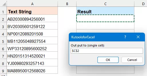 Choose output cell