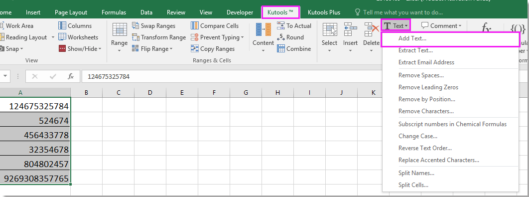 doc在數字3之間添加逗號