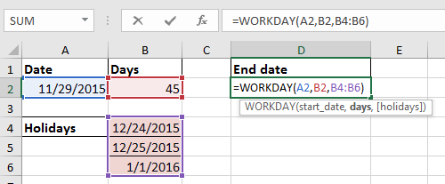 formula add days to date