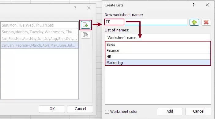 a screenshot showing how to create your own custom list 