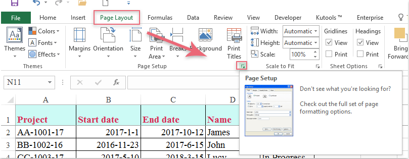 how to put a freeze frame in excel