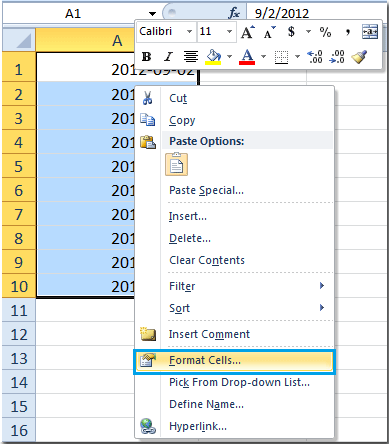 insert current date in excel 2013