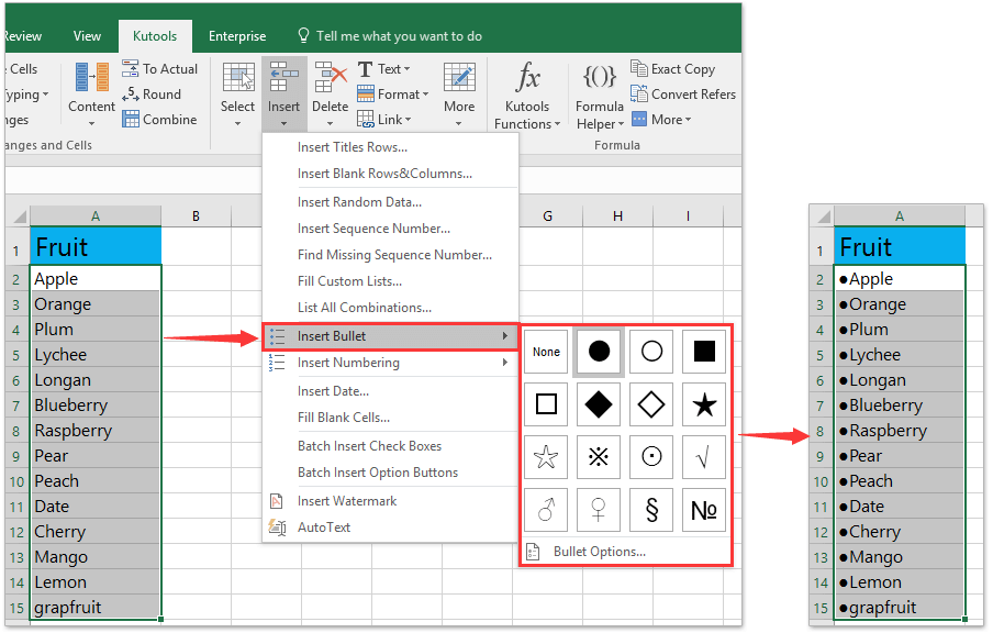 Bullets And Numbering Excel Hot Sex Picture
