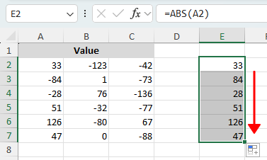 Applying a function to existing values using a helper column in Excel