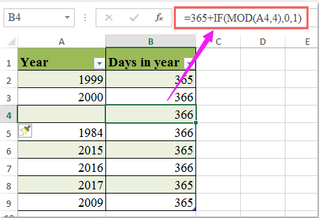 doc autofill formula inserting row 4