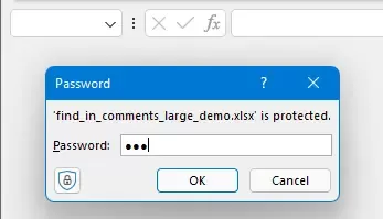 fill password in password dialog